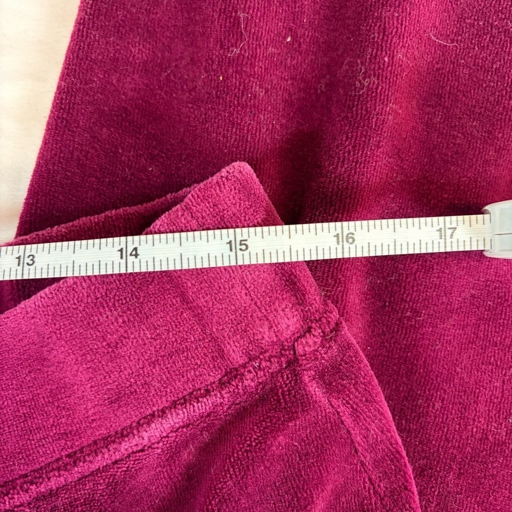 Karen Scott Rich Burgundy Velour Lounge/Track set - Picture 8 of 14
